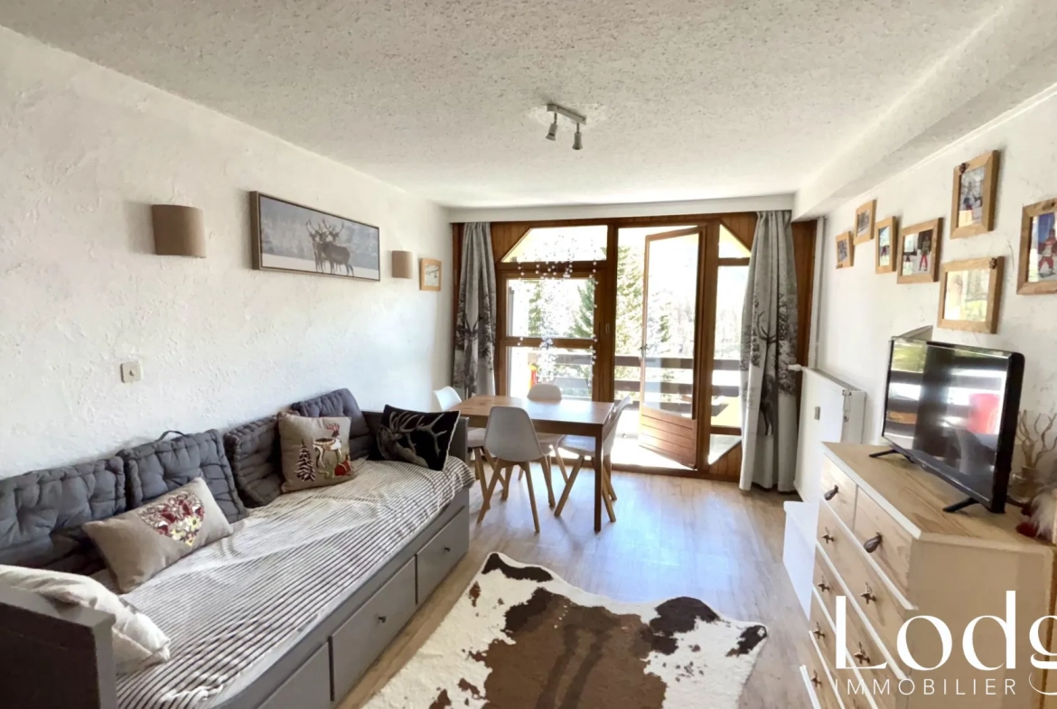 Vente Spacieux Studio face aux Pistes à Montgenèvre avec Balcon Sud-Est 