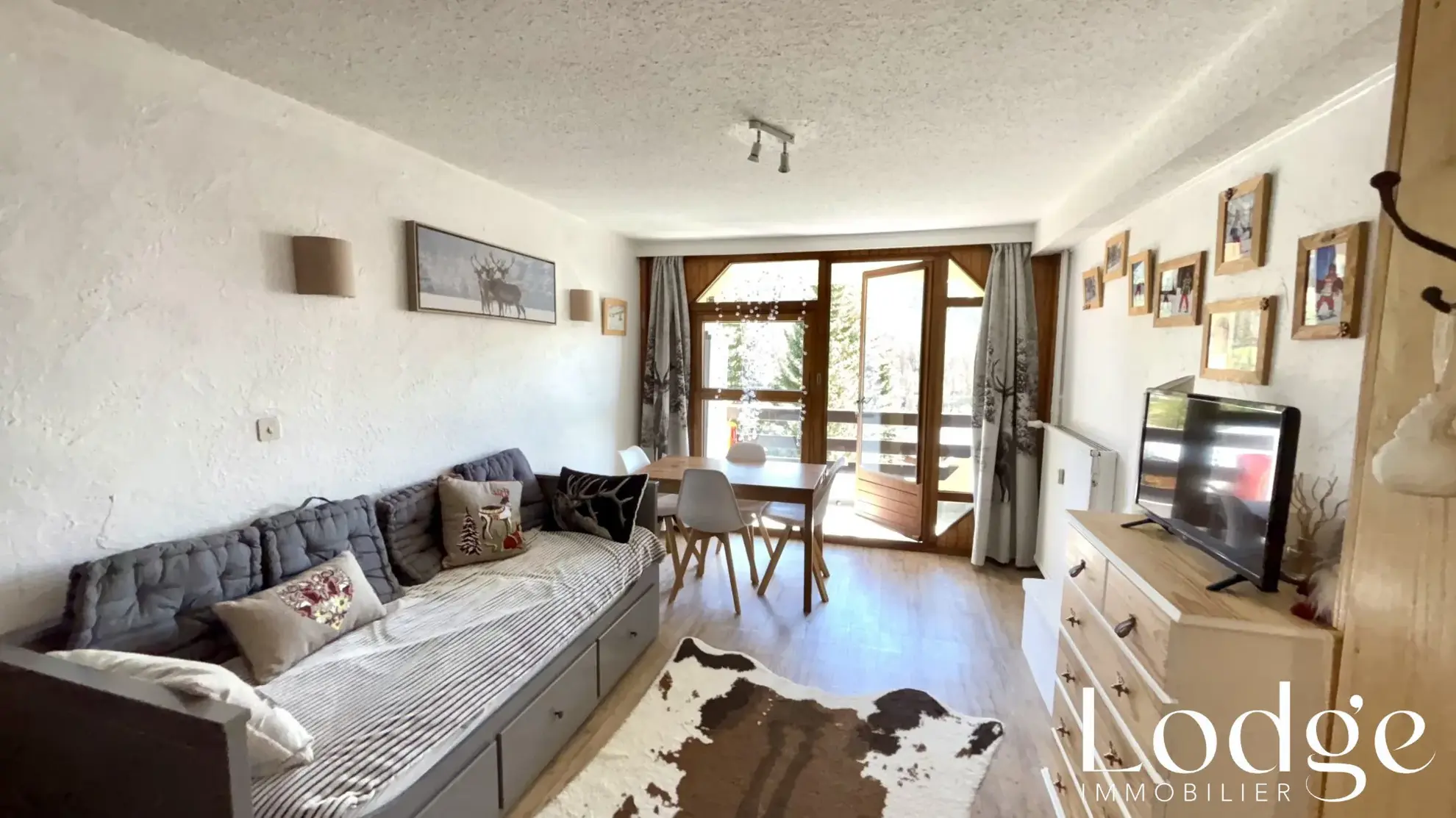 Vente Spacieux Studio face aux Pistes à Montgenèvre avec Balcon Sud-Est 