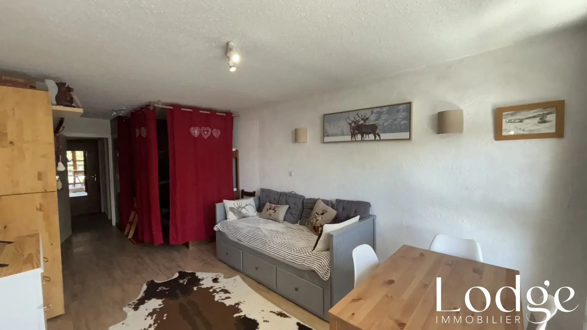 Vente Spacieux Studio face aux Pistes à Montgenèvre avec Balcon Sud-Est 
