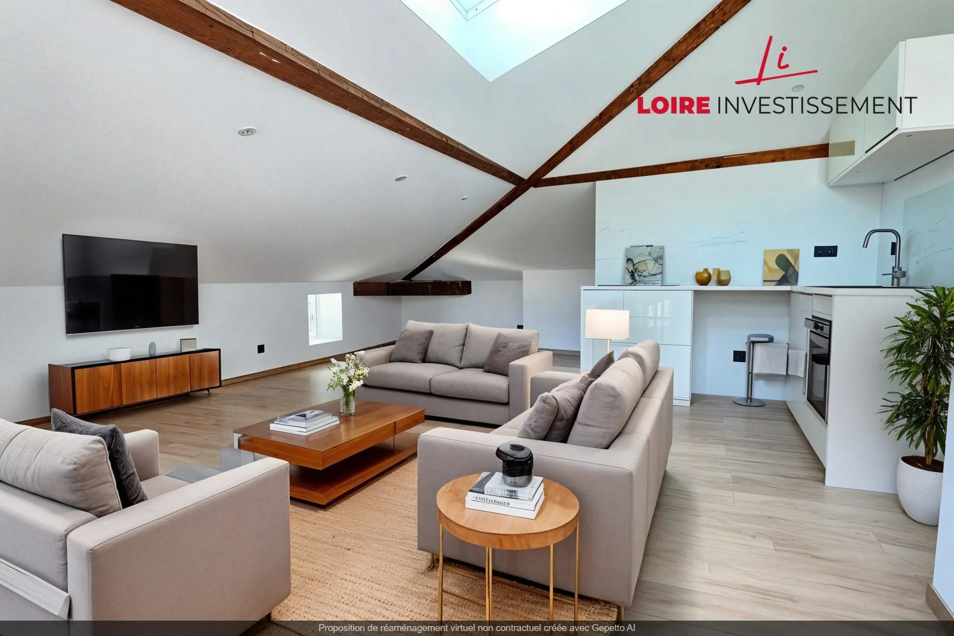 Appartement T3 de 121,8 m² avec terrasse à L'Étrat, dernier étage 