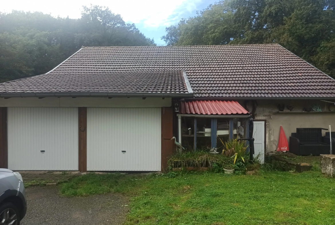 Maison à vendre à Danjoutin – 130 m², terrain de 22 ares, potentiel familial dans cadre verdoyant 