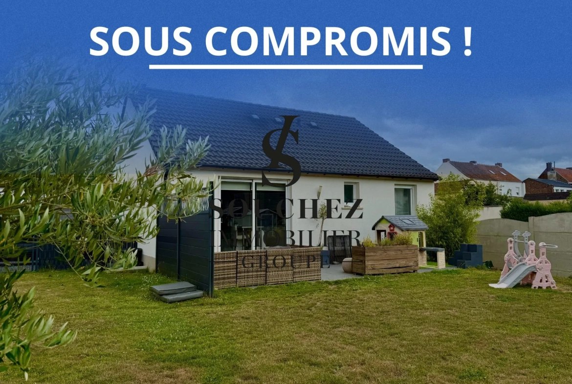 Charmante maison de plain-pied récente à Liévin avec jardin et parking 