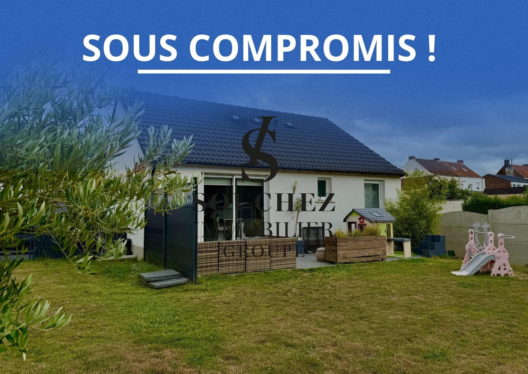 Charmante maison de plain-pied récente à Liévin avec jardin et parking 