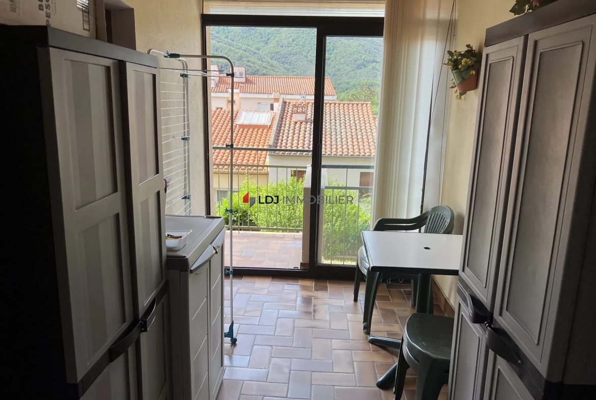 Appartement T2 Bis avec terrasse et garage à Amélie-les-Bains 