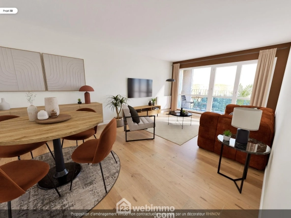 Bel appartement T3 de 70 m² avec vue dégagée à Évry-Courcouronnes