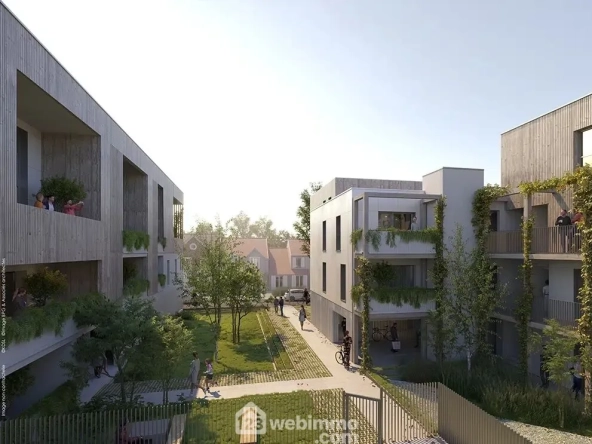 Appartement neuf de 43 m² avec terrasse à La Rochelle au bord du canal de Rompsay