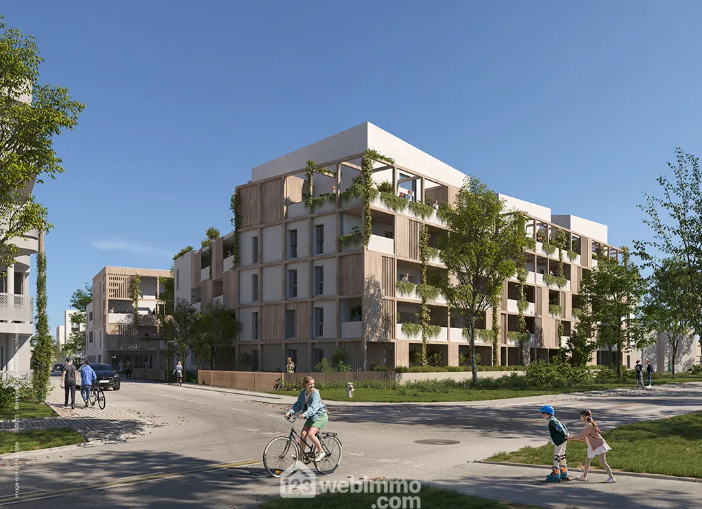 Appartement neuf de 43 m² avec terrasse à La Rochelle au bord du canal de Rompsay 