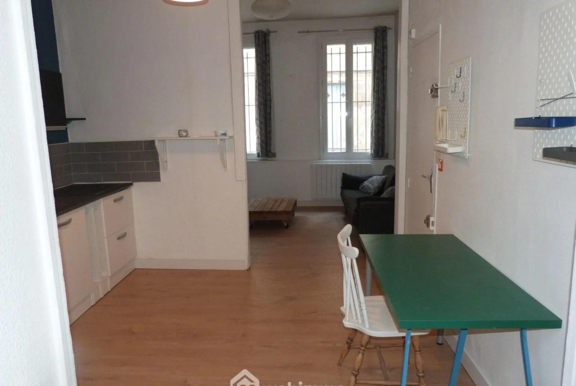 Appartement rénové de 31,64m² à Rouen, idéalement situé au centre-ville, calme et faibles charges 