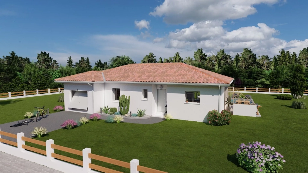 Maison neuve 3 chambres avec garage à Bas-Mauco - Immobilier neuf en Lotissement