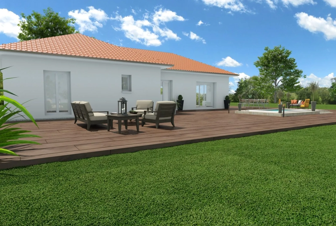 Villa neuve de 85 m² avec terrain de 490 m² proche de Voiron 