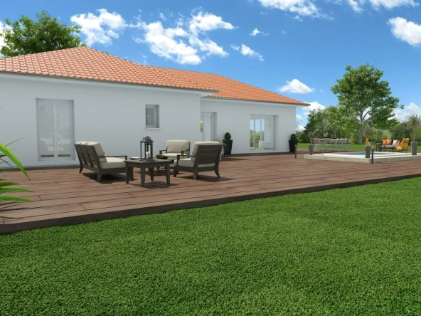 Villa neuve de 85 m² avec terrain de 490 m² proche de Voiron