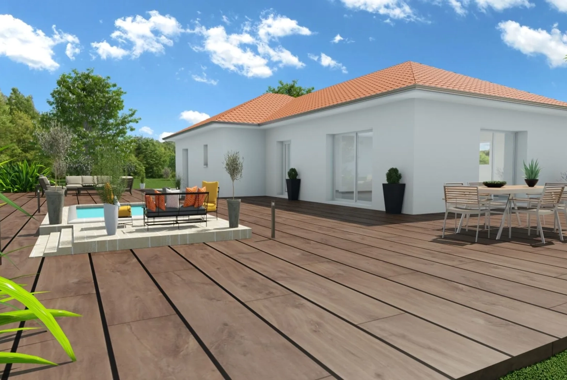Villa neuve de 85 m² avec terrain de 490 m² proche de Voiron 