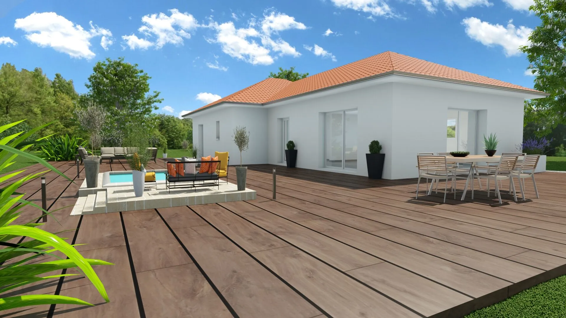 Villa neuve de 85 m² avec terrain de 490 m² proche de Voiron 