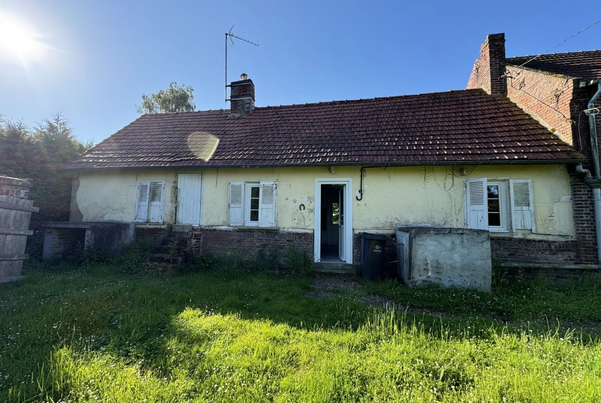 Maison de village à rénover à Erches près de Roye - Projet à remettre au goût du jour 