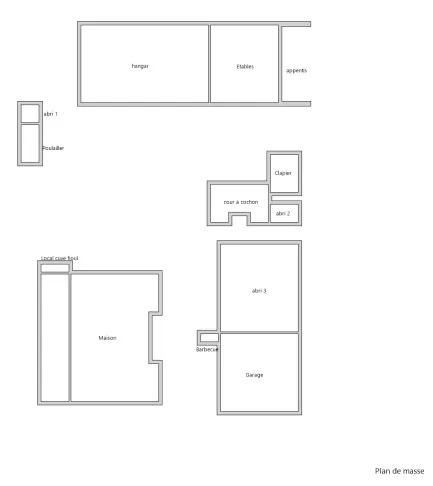 Ferme avec maison, commerce et hangars à Casteide-Candau - Investissement potentiel 
