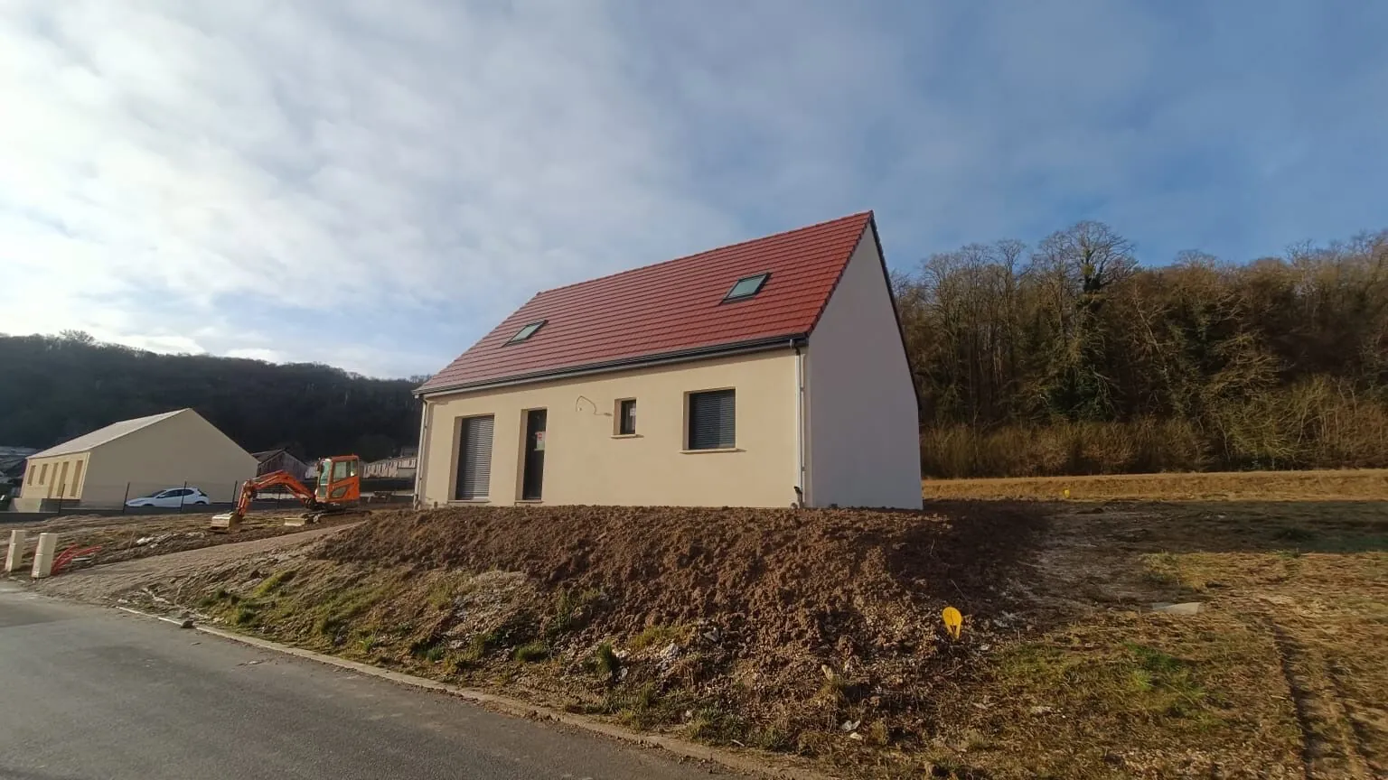 Maison neuve écologique à Conty avec 4 chambres et prêt à taux zéro 