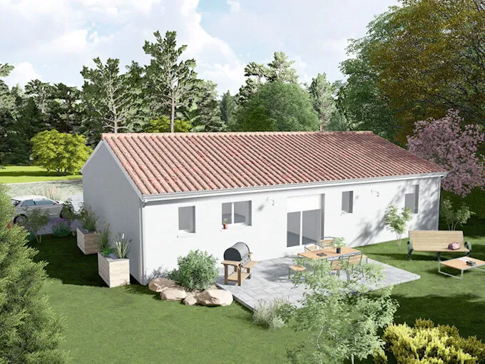 Maison neuve 3 chambres avec garage sur terrain de 700 m² à La Souterraine 