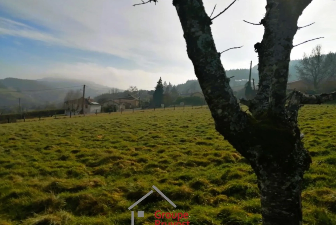 Terrain constructible de 2376 m² avec vue dégagée à Monsols 