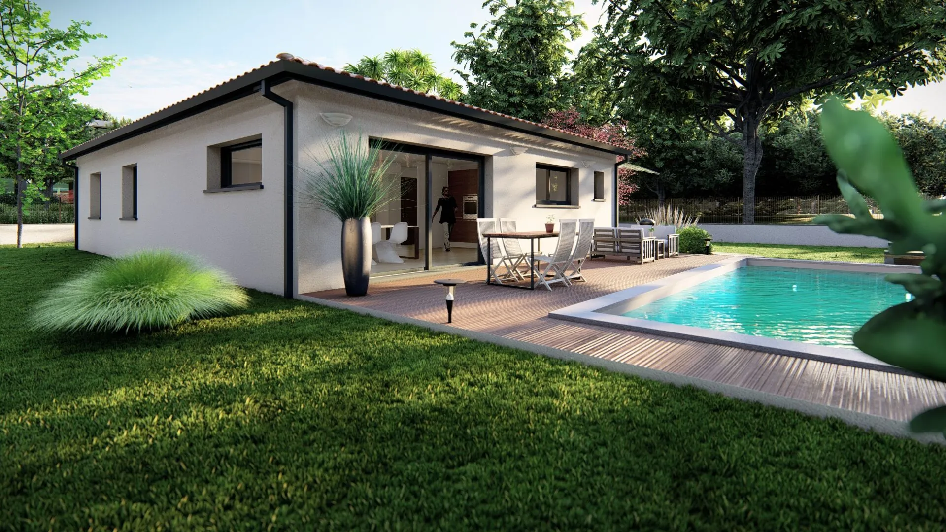 Maison neuve T4 à Gragnague de 90 m² sur terrain de 430 m² 