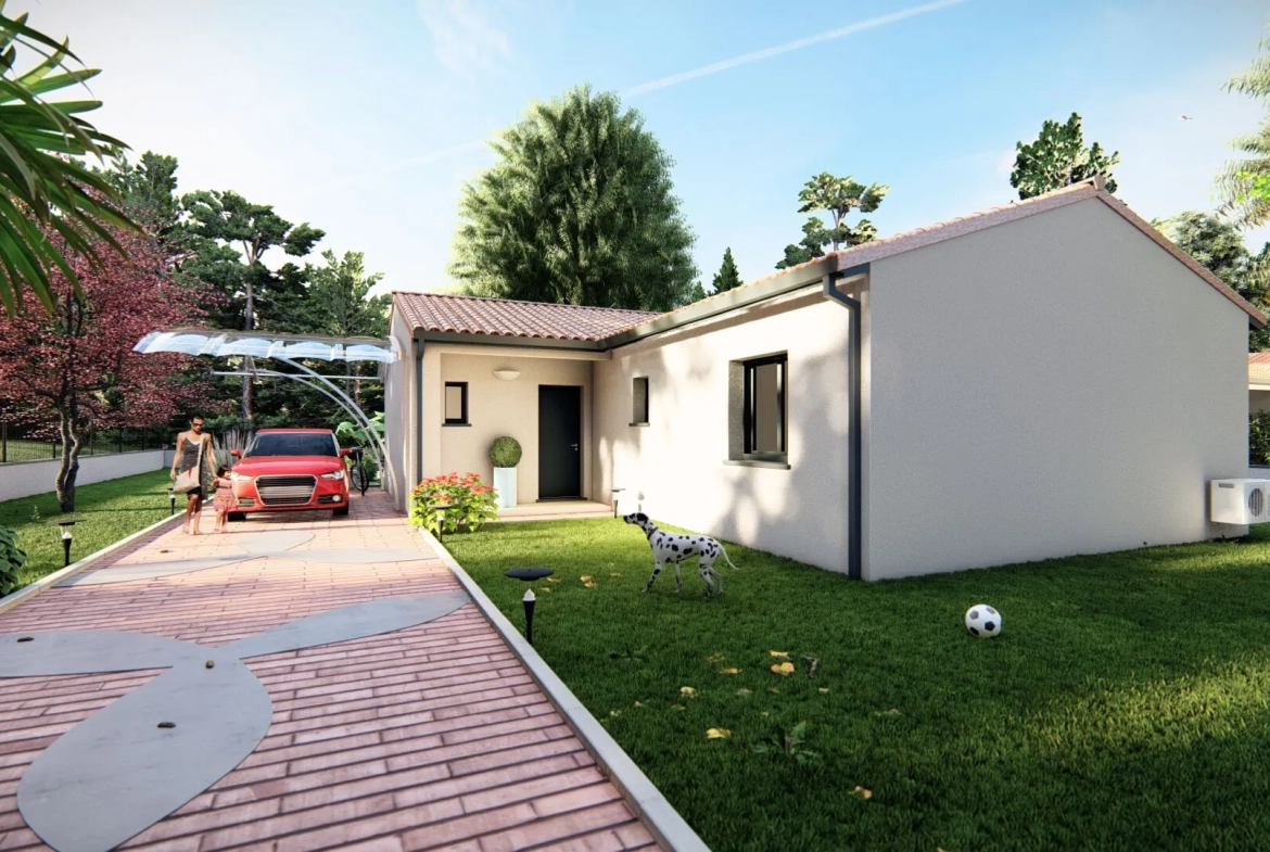 Maison neuve T4 à Gragnague de 90 m² sur terrain de 430 m² 