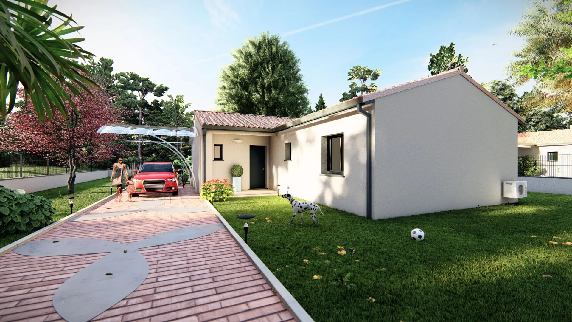 Maison neuve T4 à Gragnague de 90 m² sur terrain de 430 m² 
