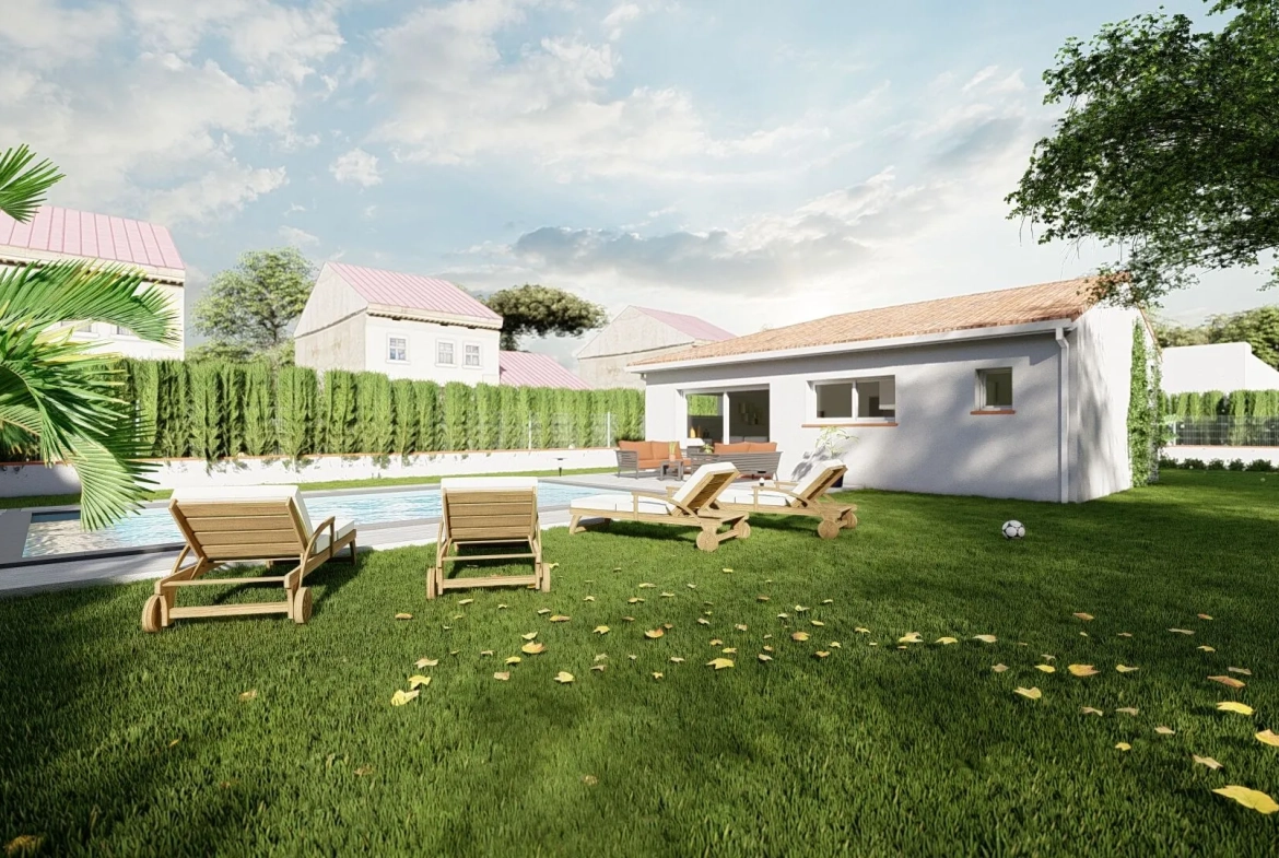 Maison neuve T4 à Gragnague de 90 m² sur terrain de 430 m² 
