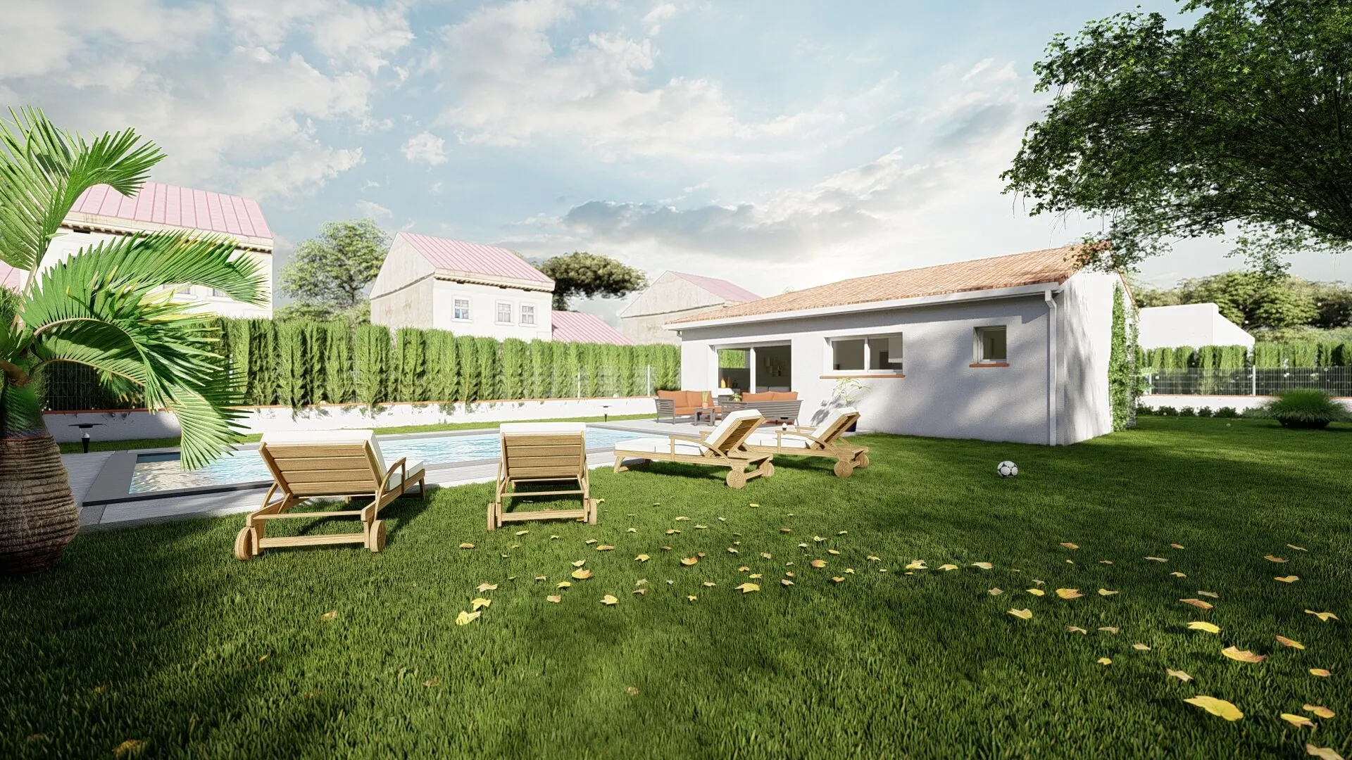 Maison neuve T4 à Gragnague de 90 m² sur terrain de 430 m² 