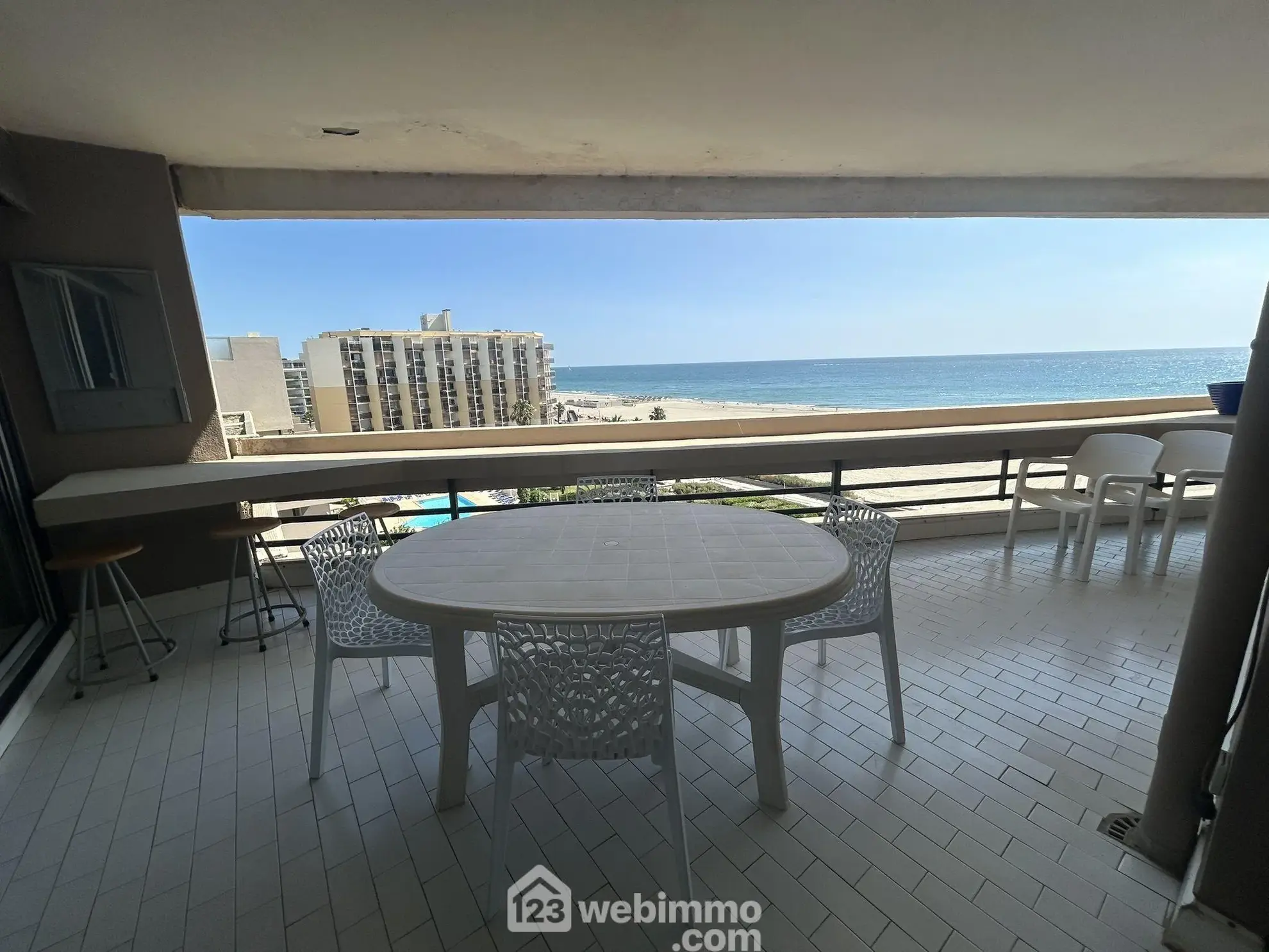 Appartement T2 avec terrasse vue mer à Canet-en-Roussillon 