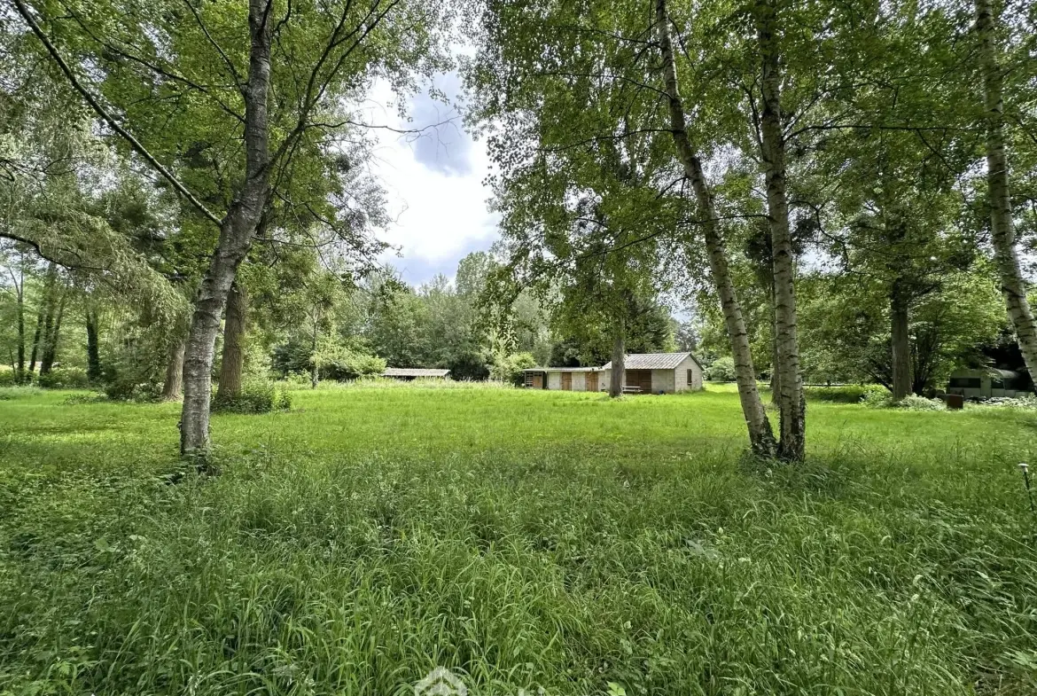 Terrain de loisir de 7000 m² avec étang à Presles-et-Thierny 