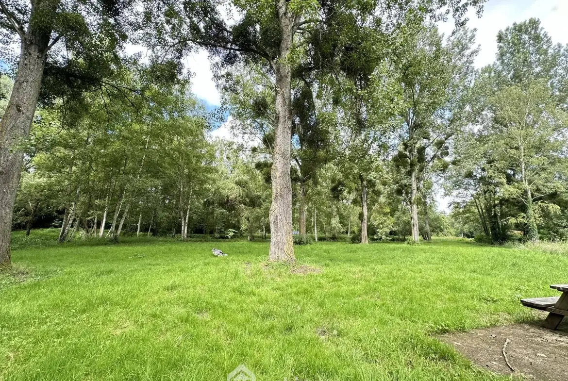 Terrain de loisir de 7000 m² avec étang à Presles-et-Thierny 