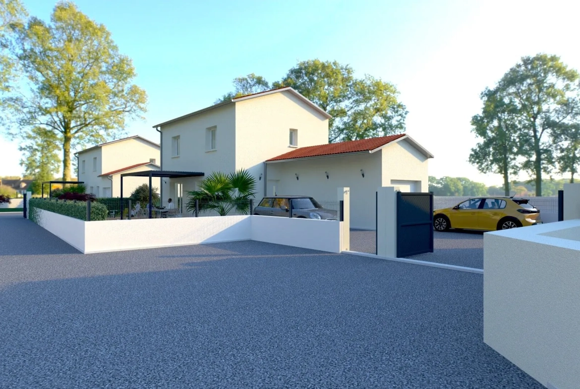 Maison neuve 3 chambres avec jardin à Saint Marcellin en Forez 