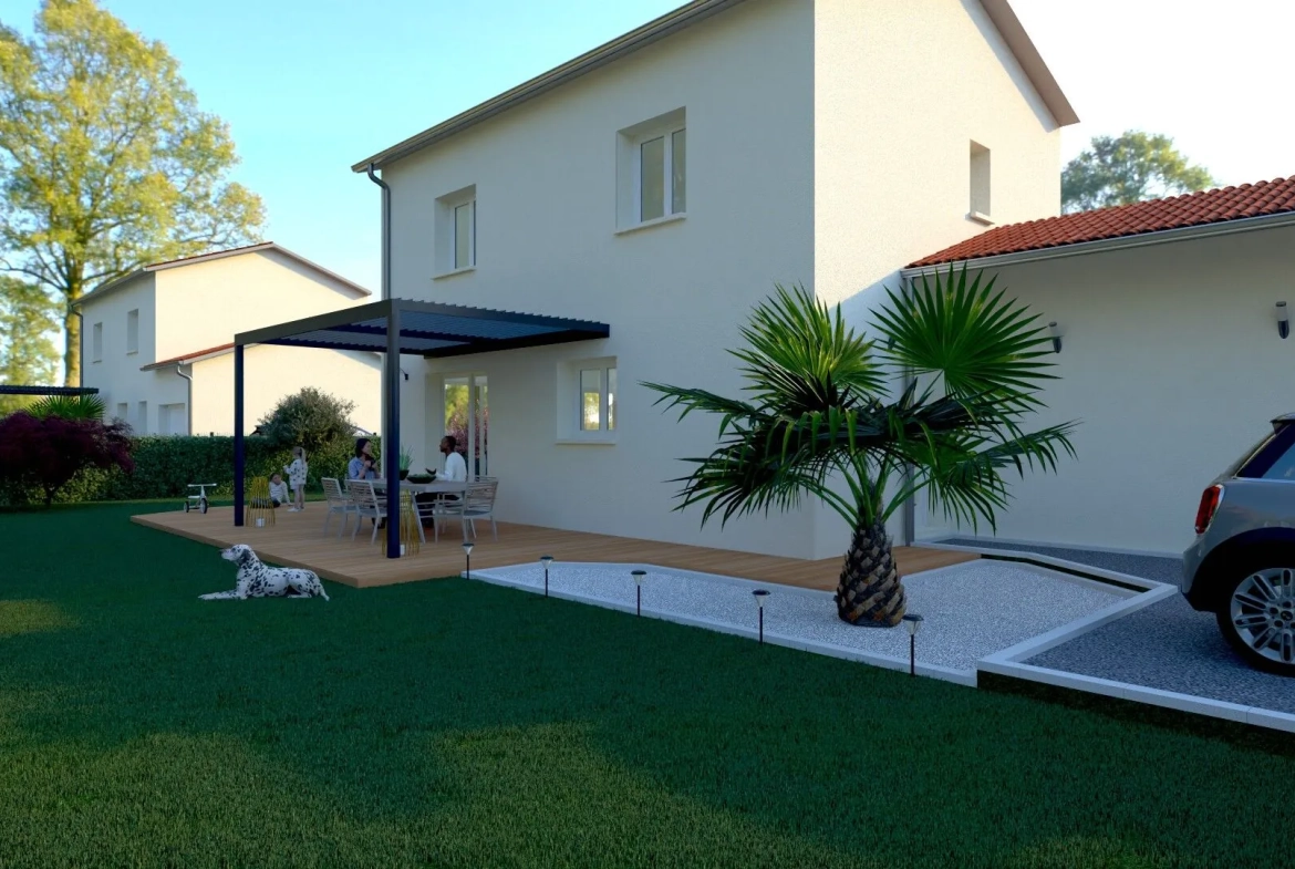 Maison neuve 3 chambres avec jardin à Saint Marcellin en Forez 