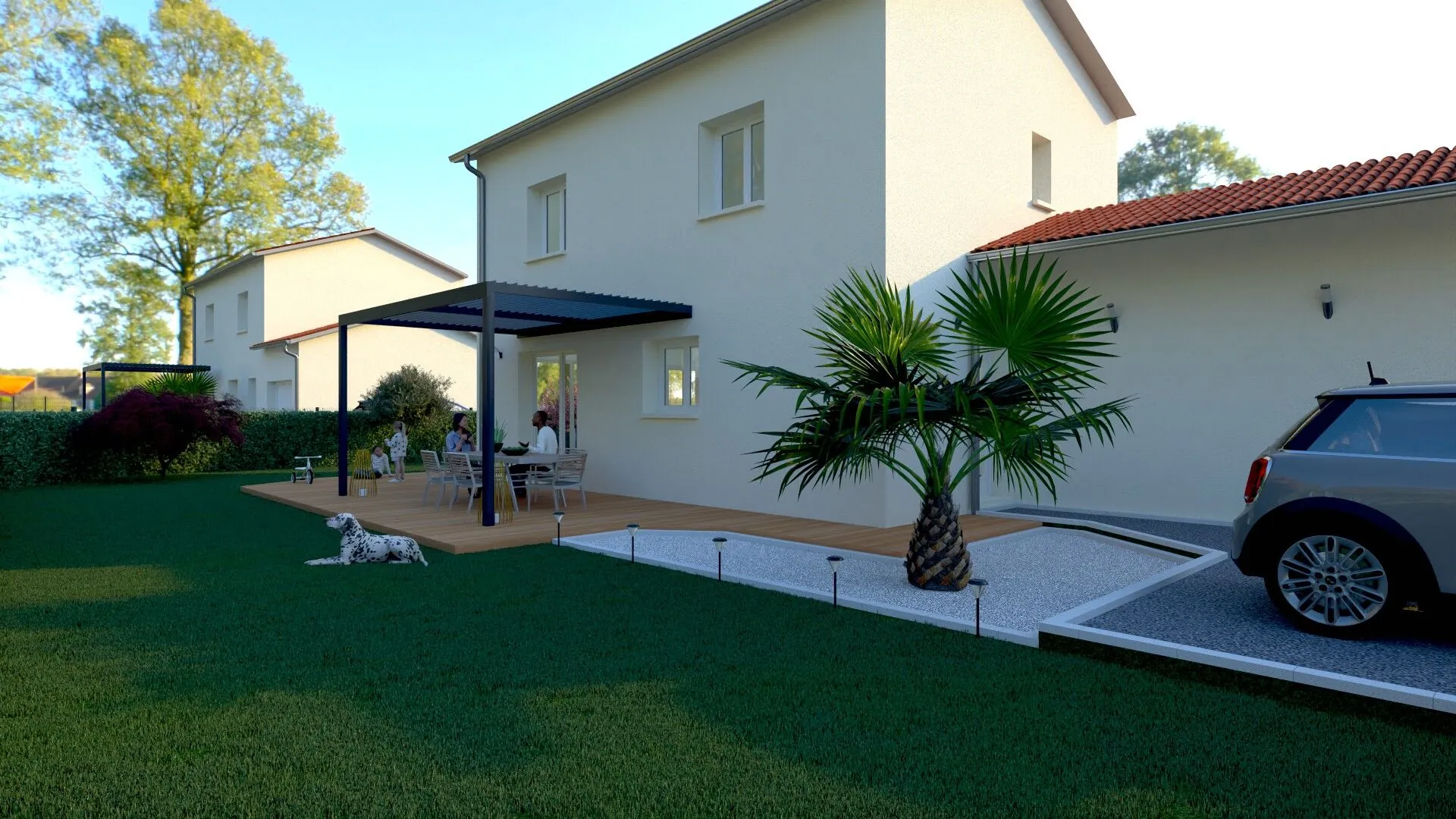 Maison neuve 3 chambres avec jardin à Saint Marcellin en Forez 