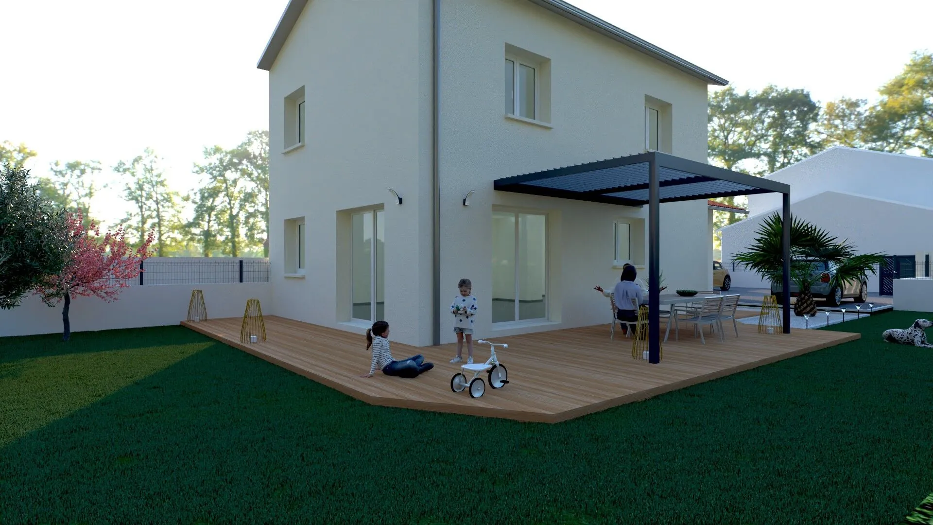 Maison neuve 3 chambres avec jardin à Saint Marcellin en Forez 