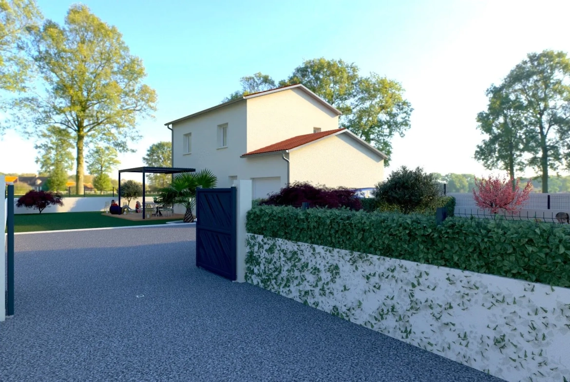 Maison neuve 3 chambres avec jardin à Saint Marcellin en Forez 