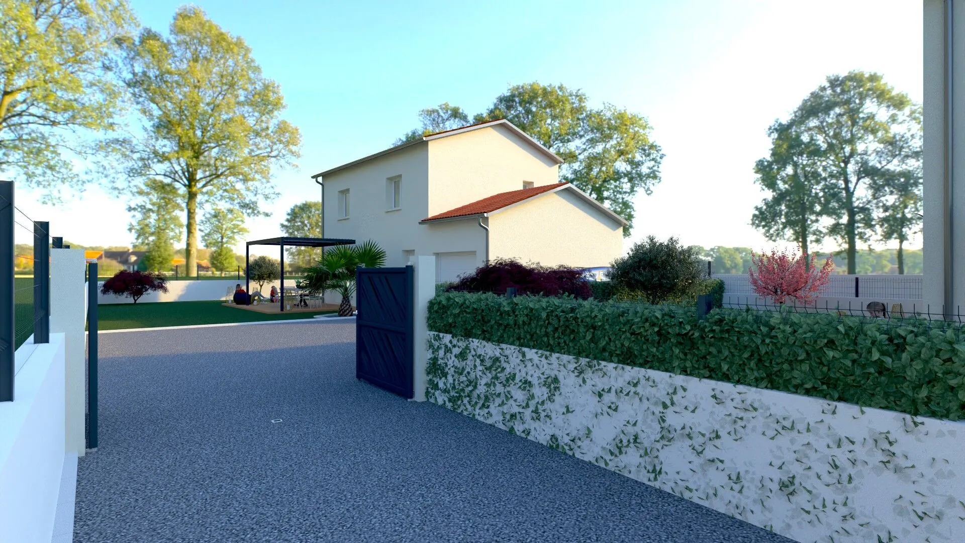 Maison neuve 3 chambres avec jardin à Saint Marcellin en Forez 