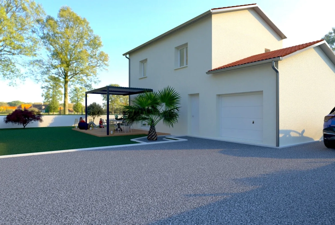 Maison neuve 3 chambres avec jardin à Saint Marcellin en Forez 