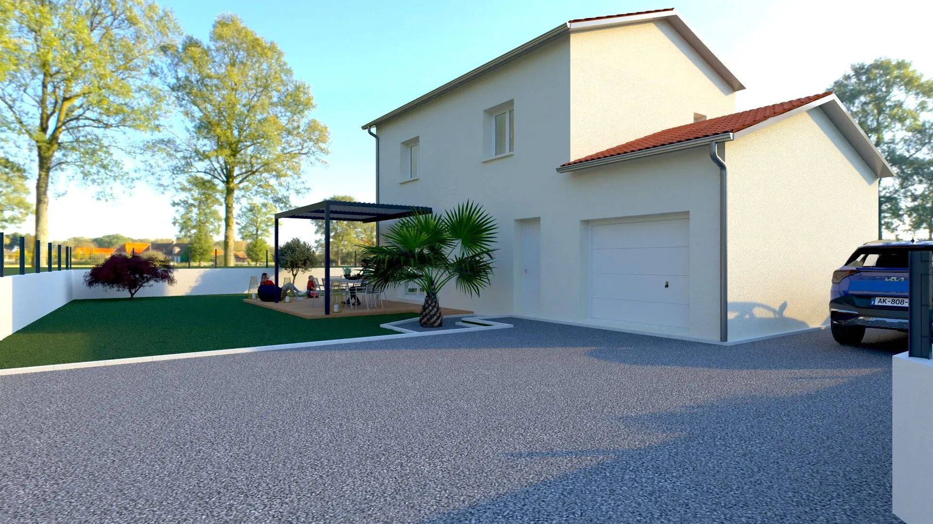 Maison neuve 3 chambres avec jardin à Saint Marcellin en Forez 