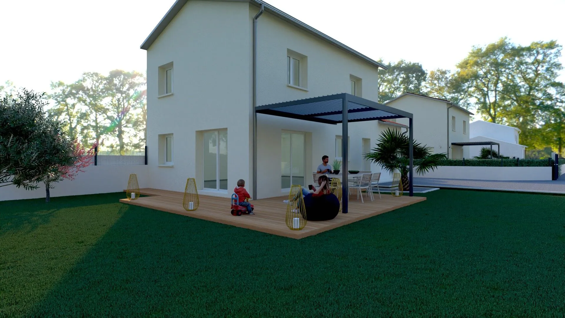 Maison neuve 3 chambres avec jardin à Saint Marcellin en Forez 