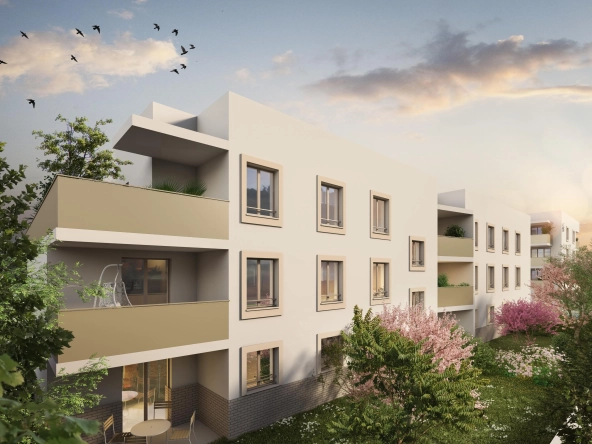 Appartement T2 neuf à vendre au centre d'Andrézieux-Bouthéon - 47m² avec loggia