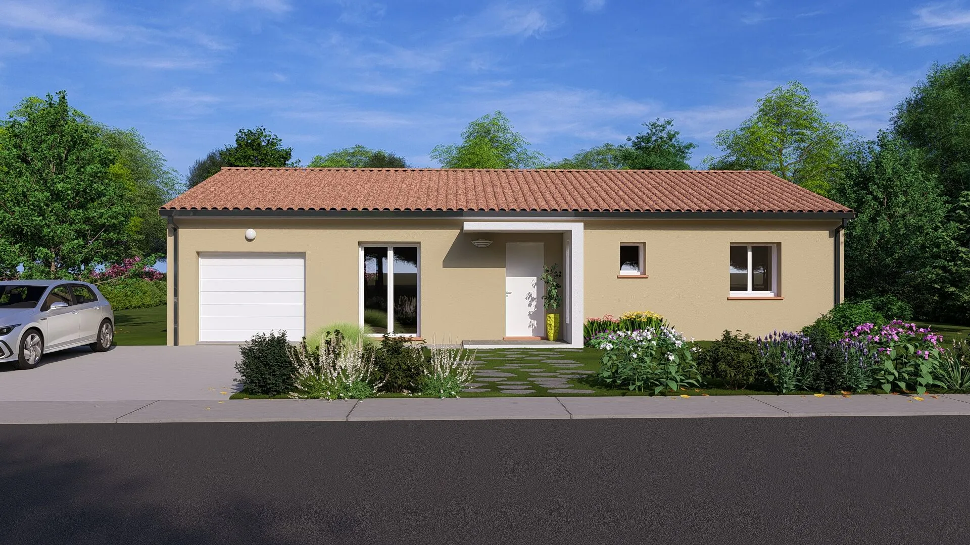 Projet de maison neuve T4 personnalisable à Montpitol avec garage et terrasse 