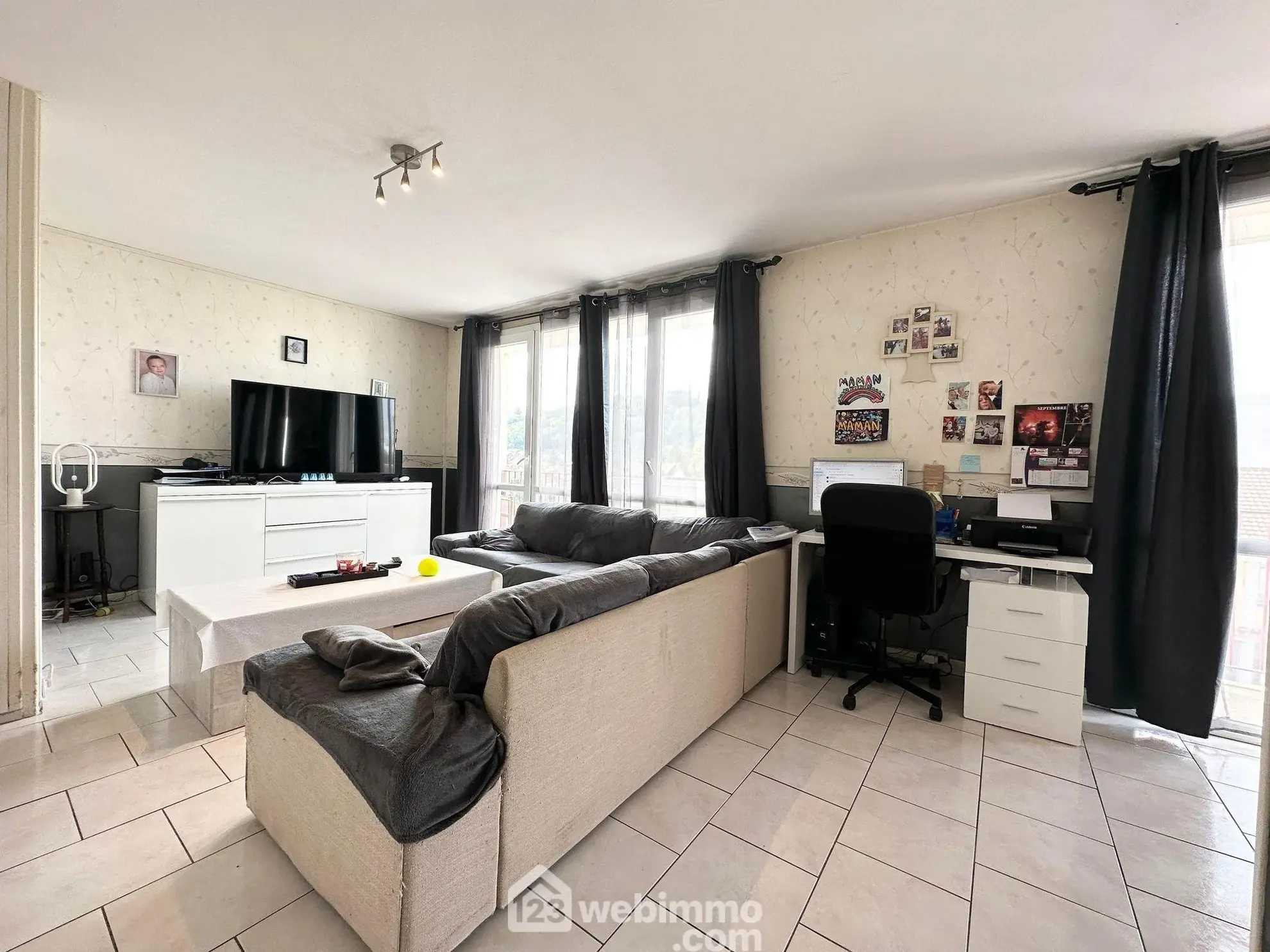 Appartement T5 à vendre à Laon - 85 m² avec balcon et cave 