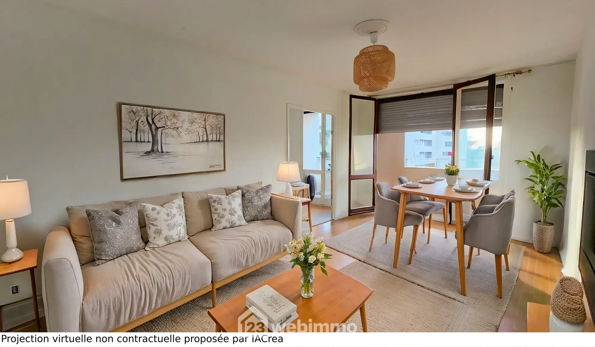 Appartement T3 de 60 m² à Pau avec balcon et possibilité de rénovation 