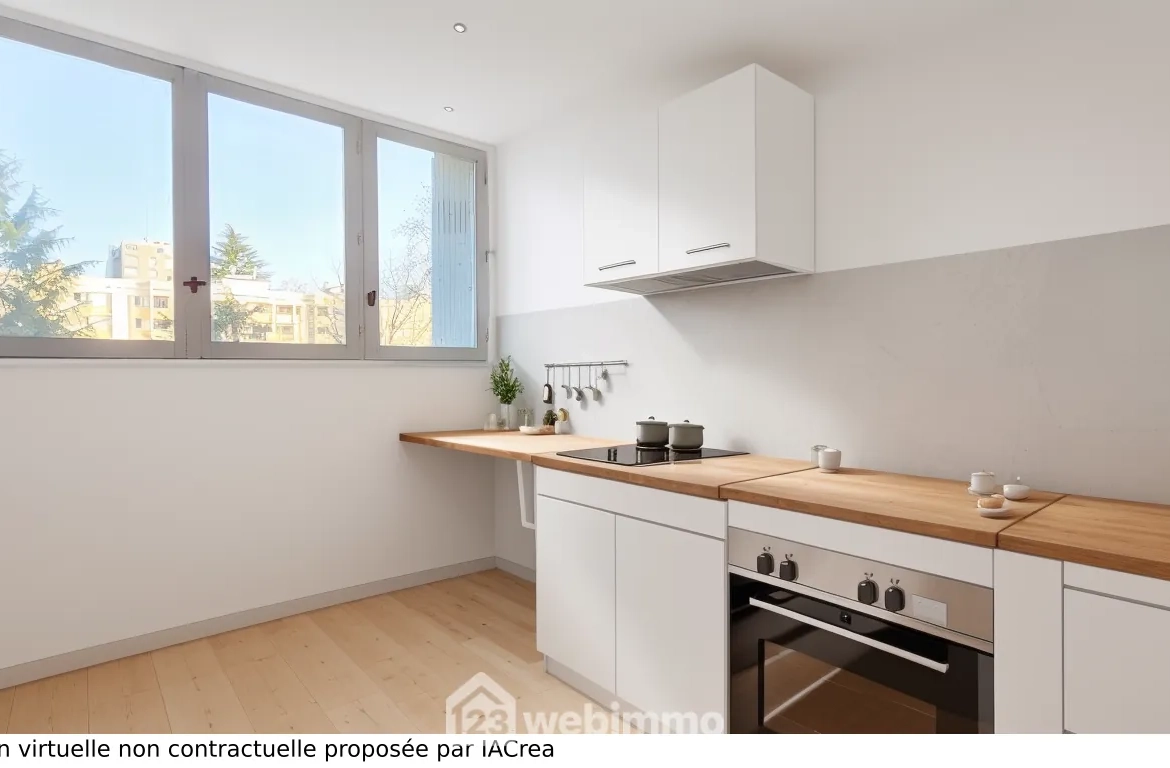 Appartement T3 de 60 m² à Pau avec balcon et possibilité de rénovation 