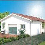Maison neuve 77m² avec 2 chambres, bureau et abri voiture à Vielle-Saint-Girons