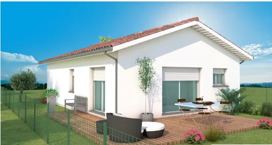 Maison neuve 77m² avec 2 chambres, bureau et abri voiture à Vielle-Saint-Girons 