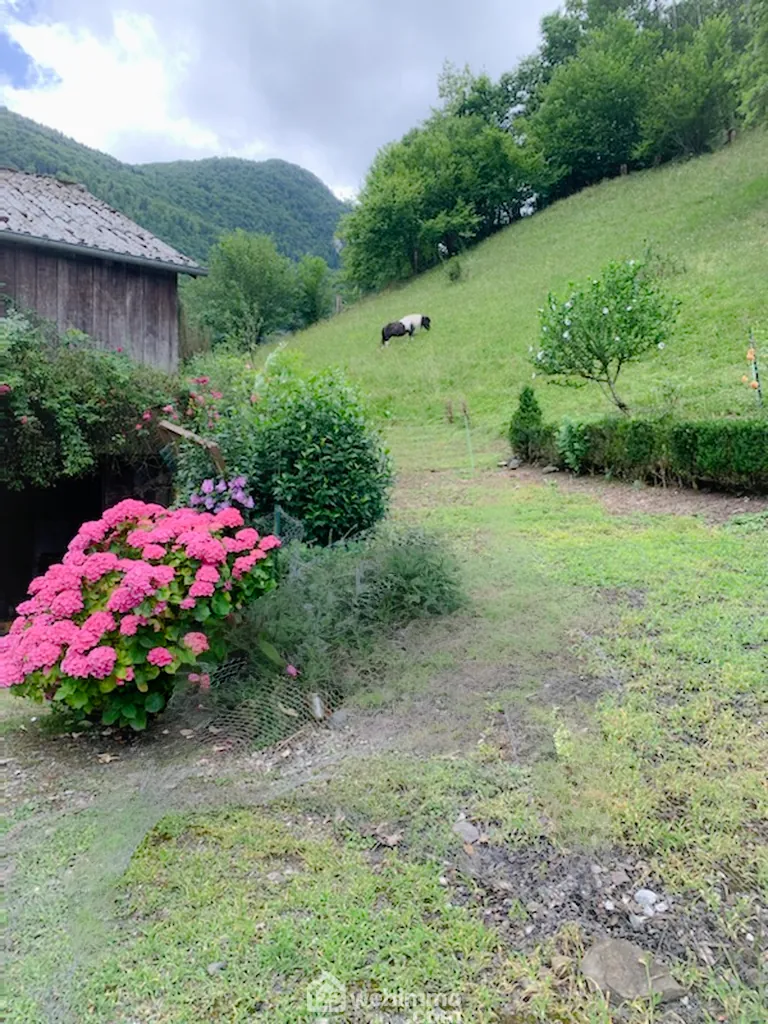 Maison à rénover avec grand terrain à Louvie-Juzon, proche des montagnes 