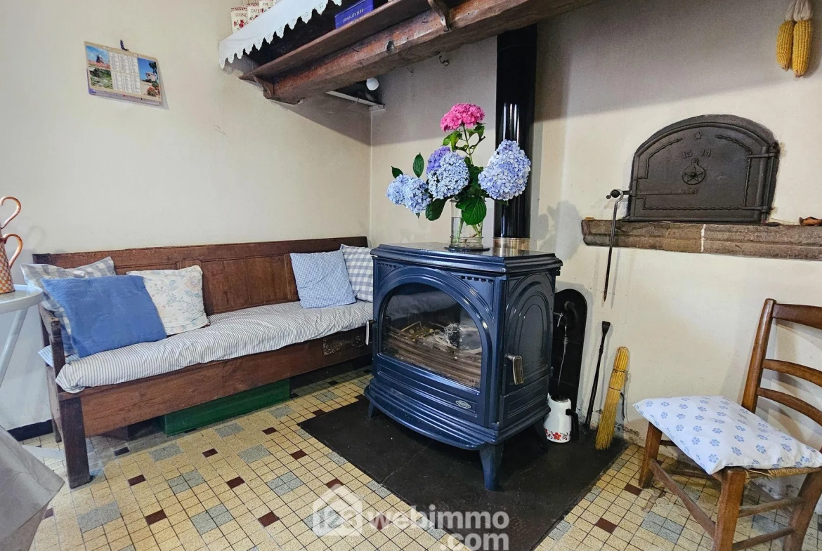 Maison à rénover avec grand terrain à Louvie-Juzon, proche des montagnes 