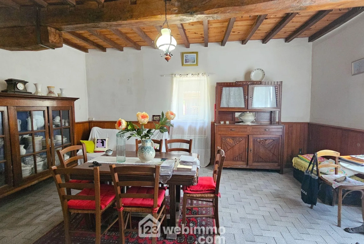 Maison à rénover avec grand terrain à Louvie-Juzon, proche des montagnes 