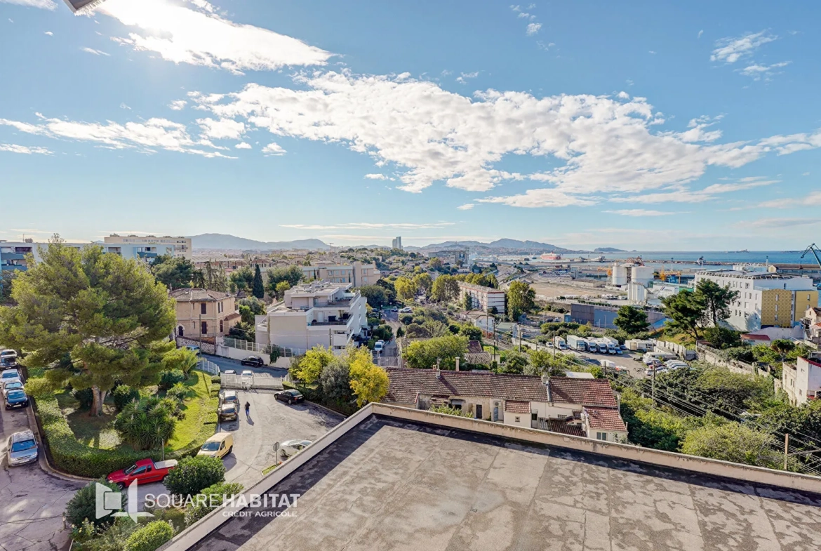 Appartement 4 pièces avec vue mer à Marseille - 73m² 